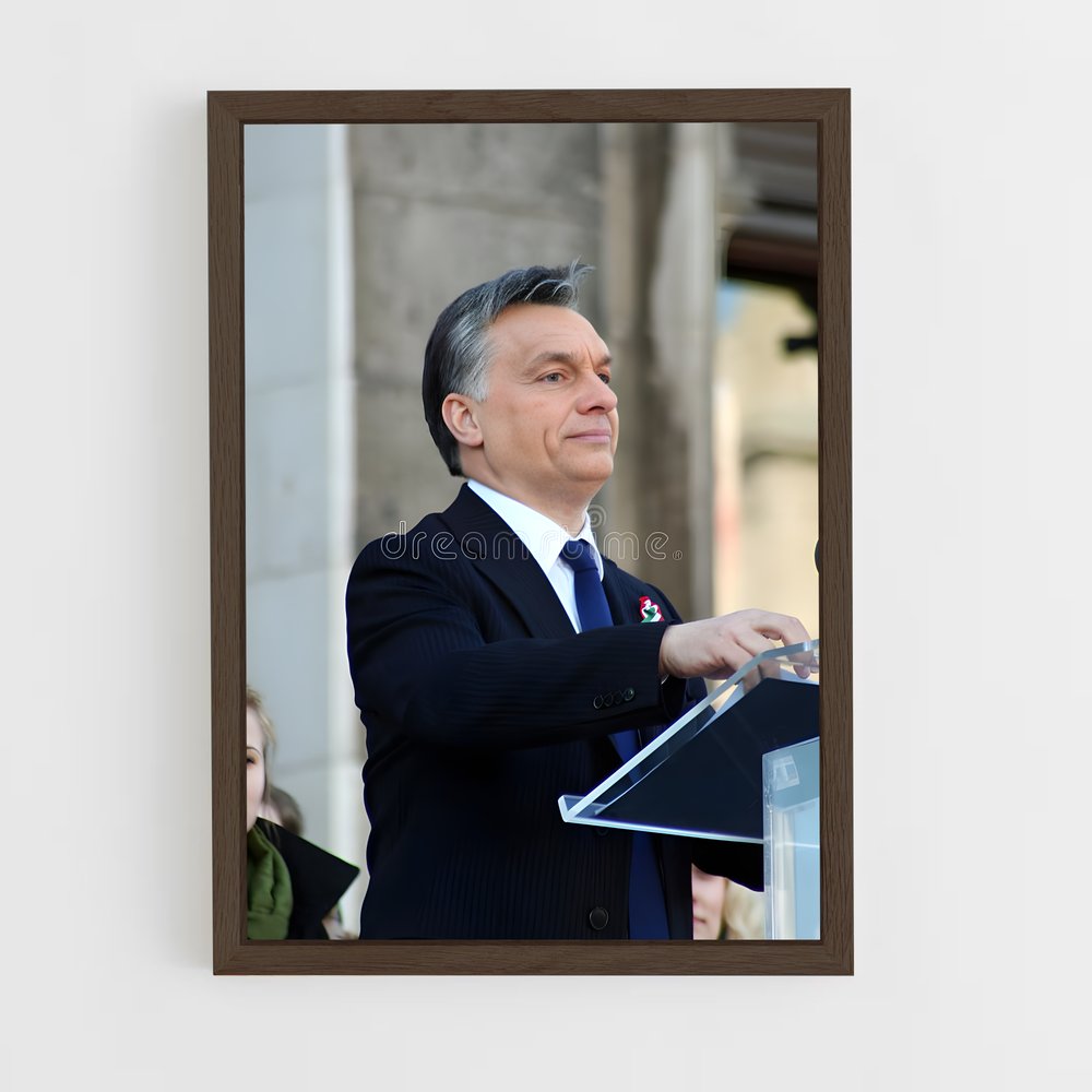 ap-viktor orban-1 cadre Bois foncé