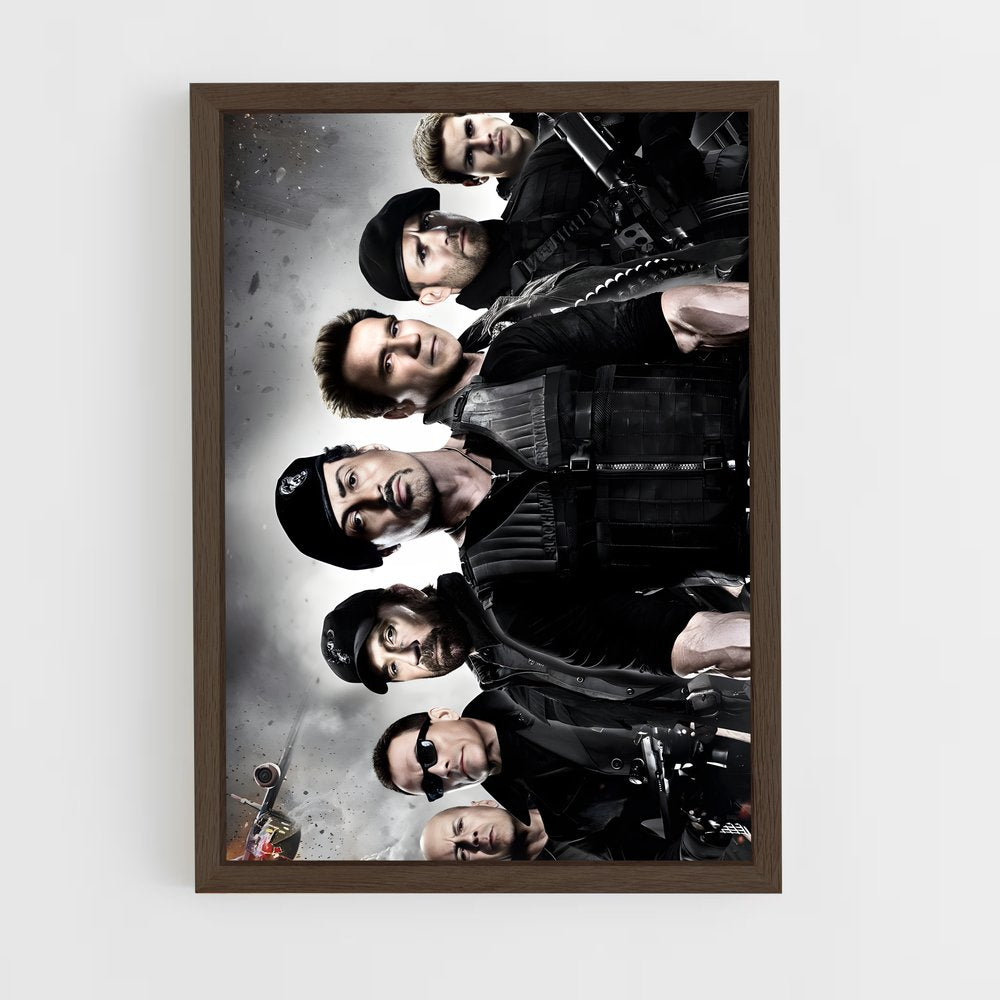 ap-vilain expendables-1 cadre Bois foncé