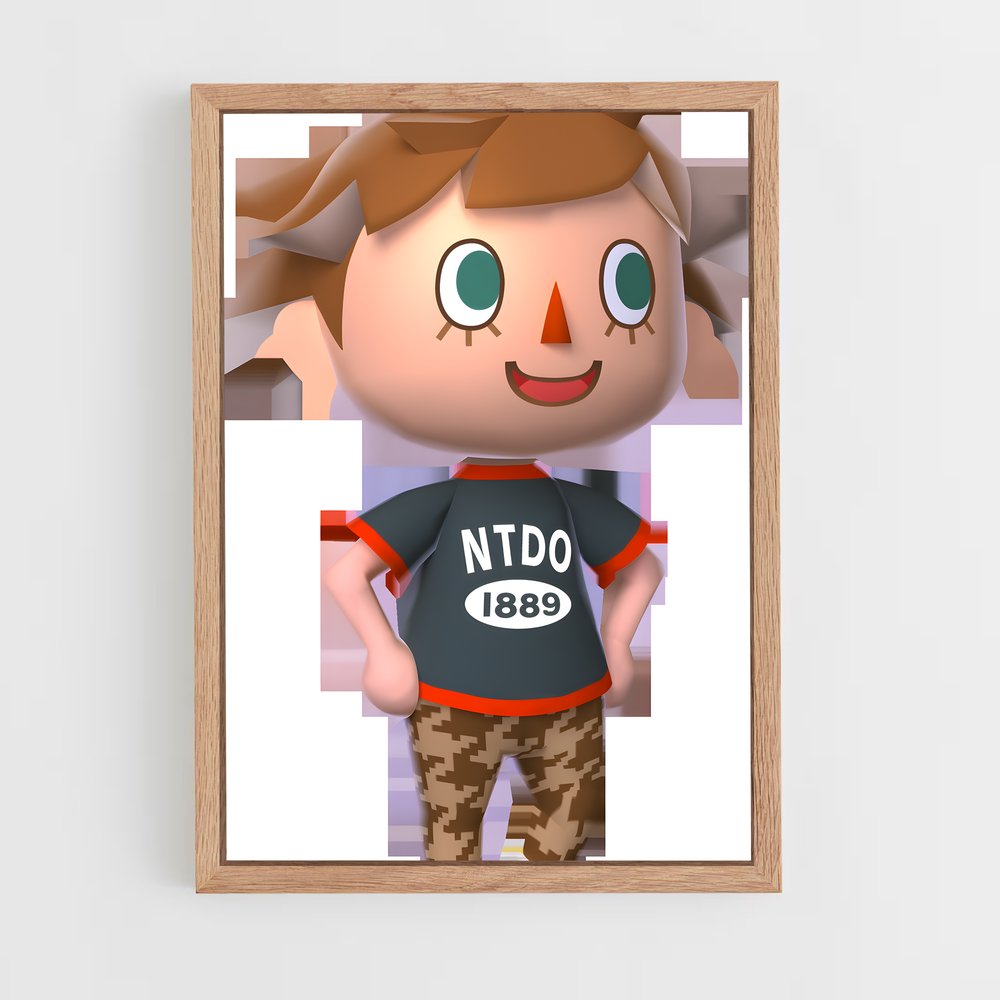 ap-villager nintendo-1 cadre Bois clair