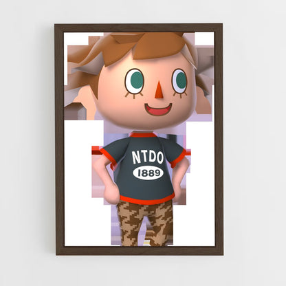ap-villager nintendo-1 cadre Bois foncé