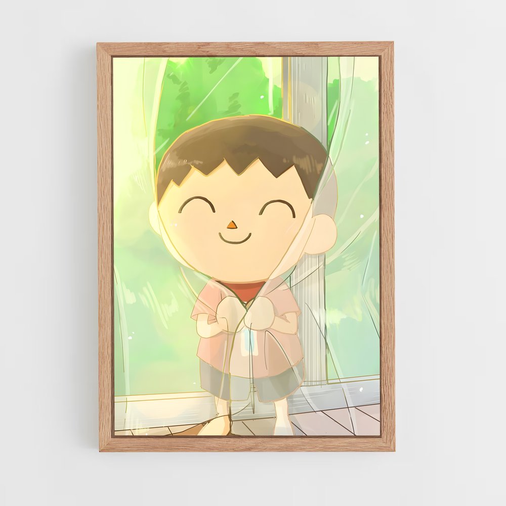 ap-villager nintendo-2 cadre Bois clair