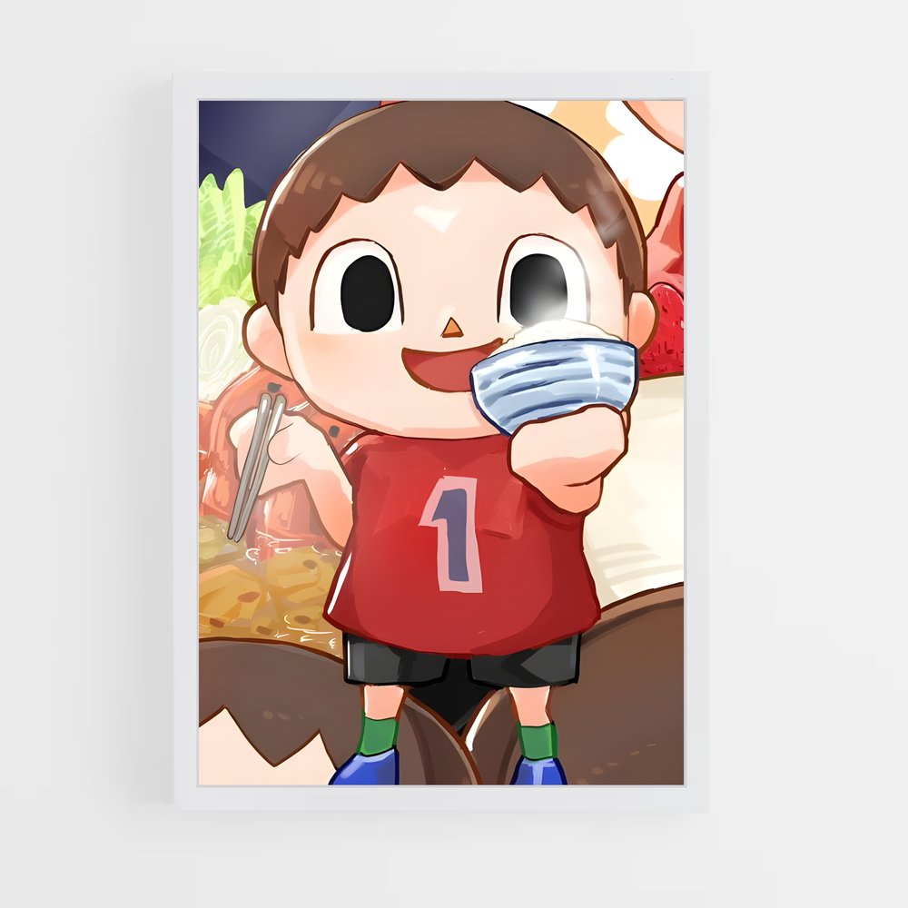 ap-villager nintendo-3 cadre Blanc