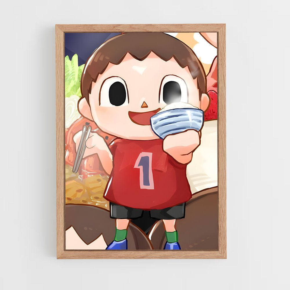 ap-villager nintendo-3 cadre Bois clair