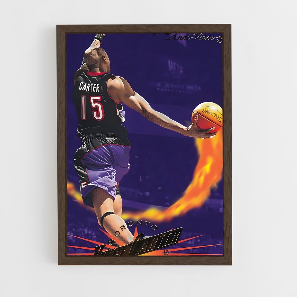ap-vince carter-10 cadre Bois foncé