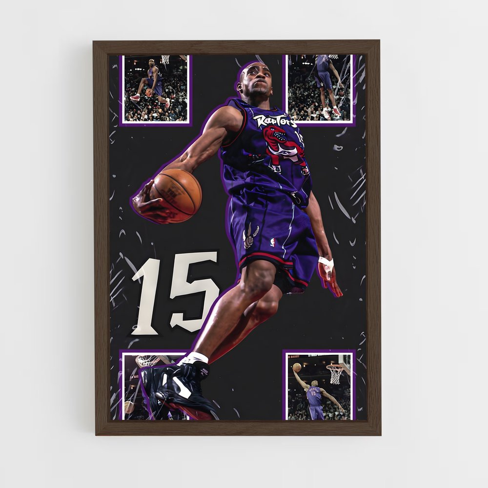 ap-vince carter-8 cadre Bois foncé