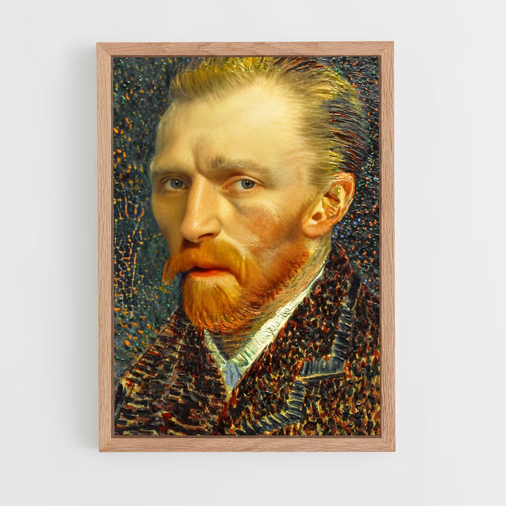 ap-vincent van gogh-1 cadre Bois clair