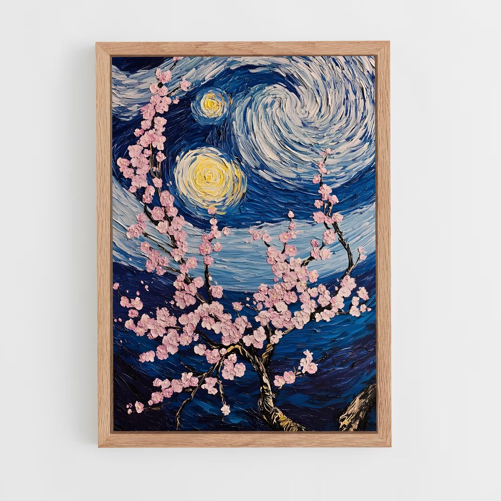 ap-vincent van gogh-11 cadre Bois clair