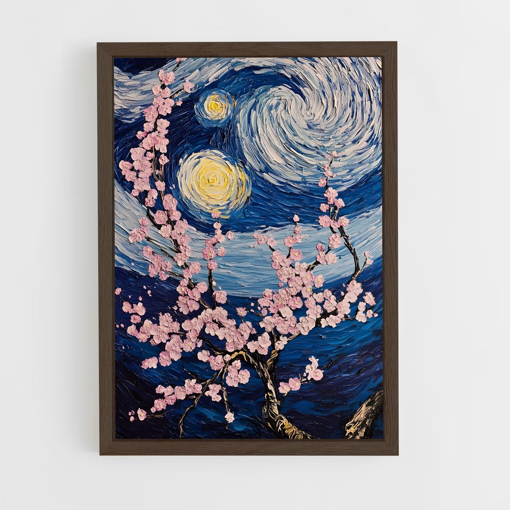 ap-vincent van gogh-11 cadre Bois foncé