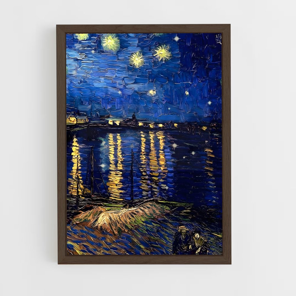 ap-vincent van gogh-7 cadre Bois foncé