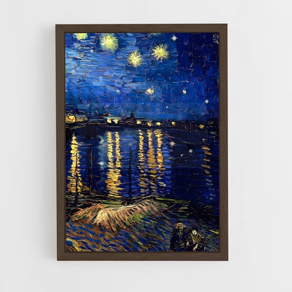 ap-vincent van gogh-7 cadre Bois foncé