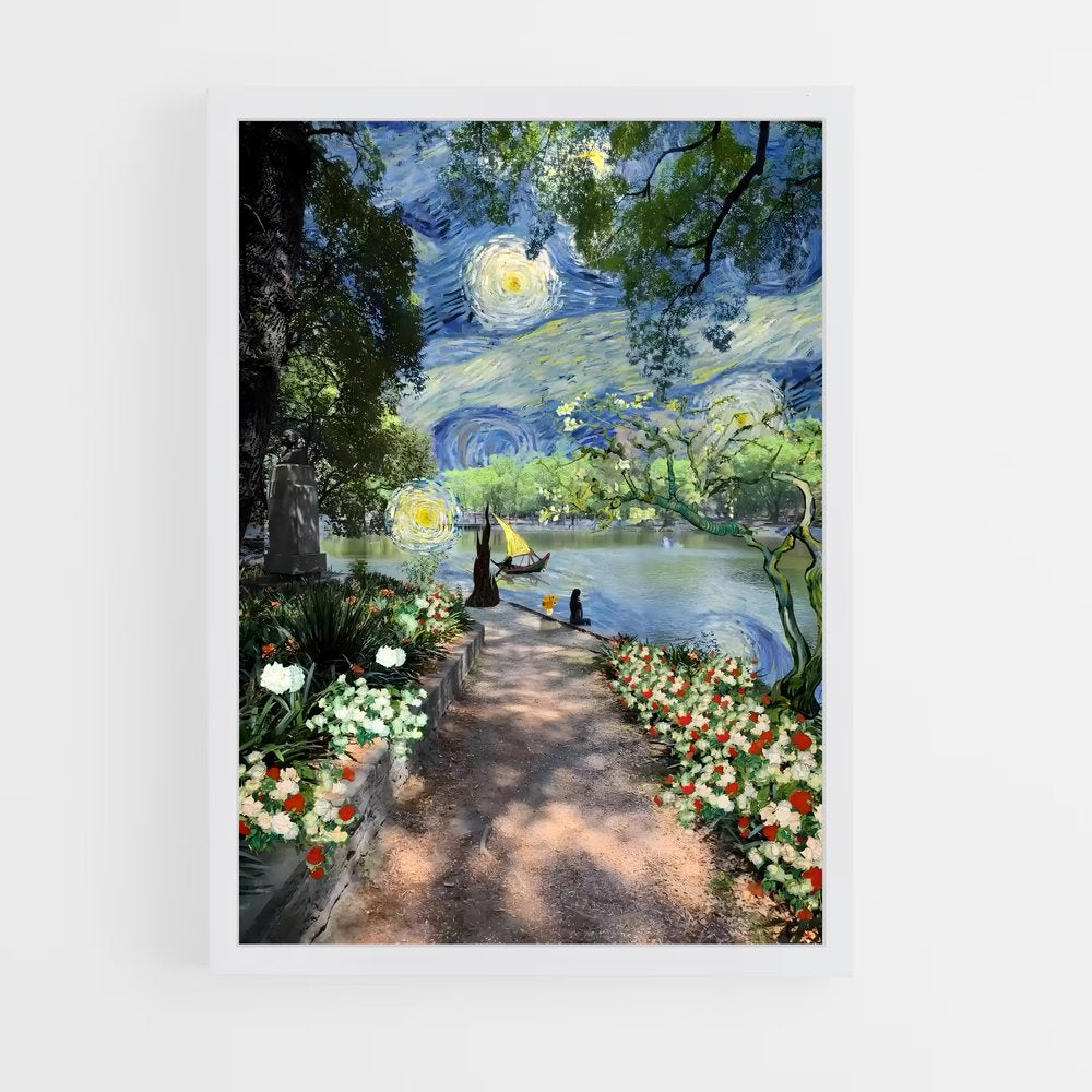 ap-vincent van gogh-8 cadre Blanc
