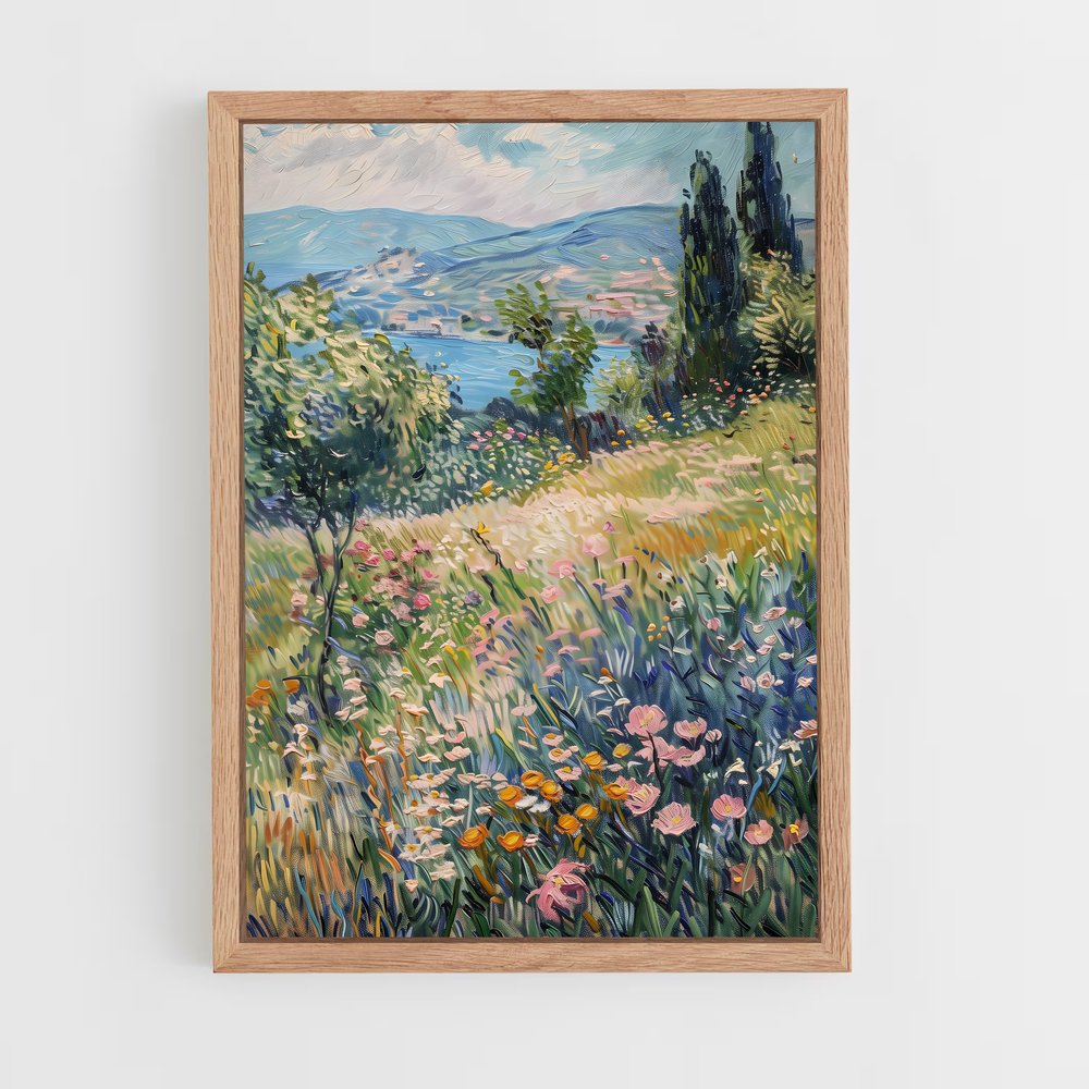 ap-vincent van gogh-9 cadre Bois clair