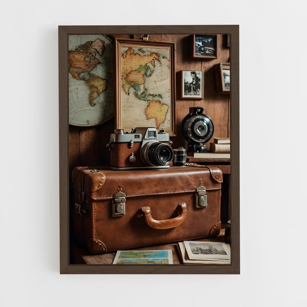 ap-vintage travel-5 cadre Bois foncé