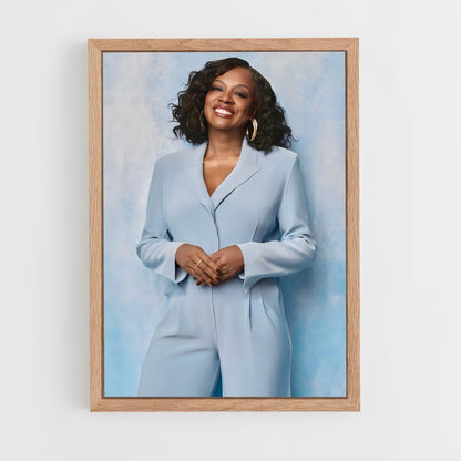 ap-viola davis-1 cadre Bois clair