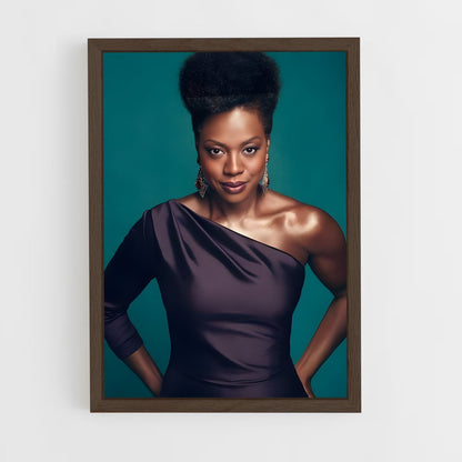 ap-viola davis-2 cadre Bois foncé