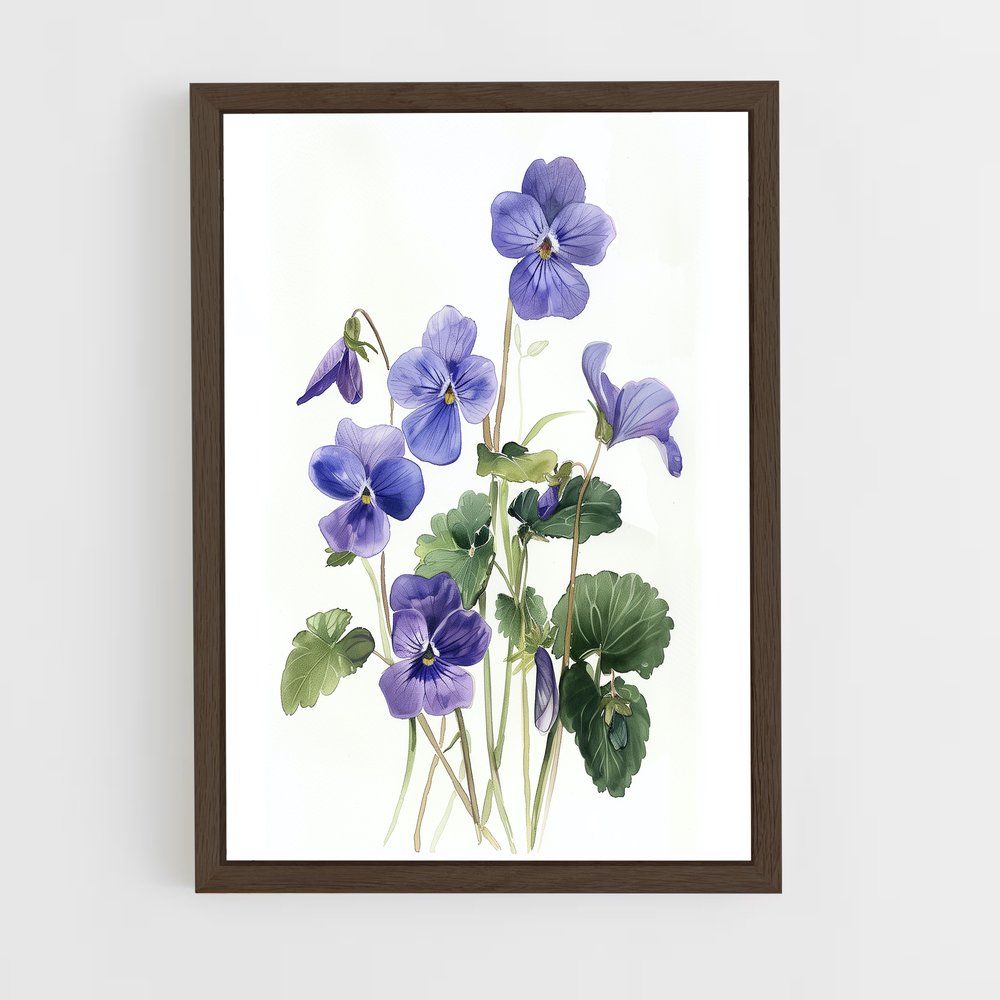 ap-violet-10 cadre Bois foncé