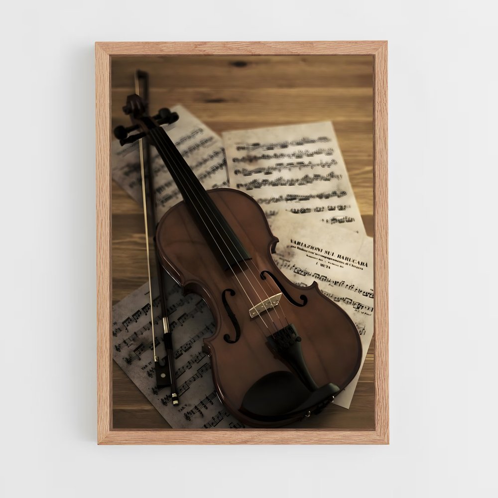 ap-violin-6 cadre Bois clair