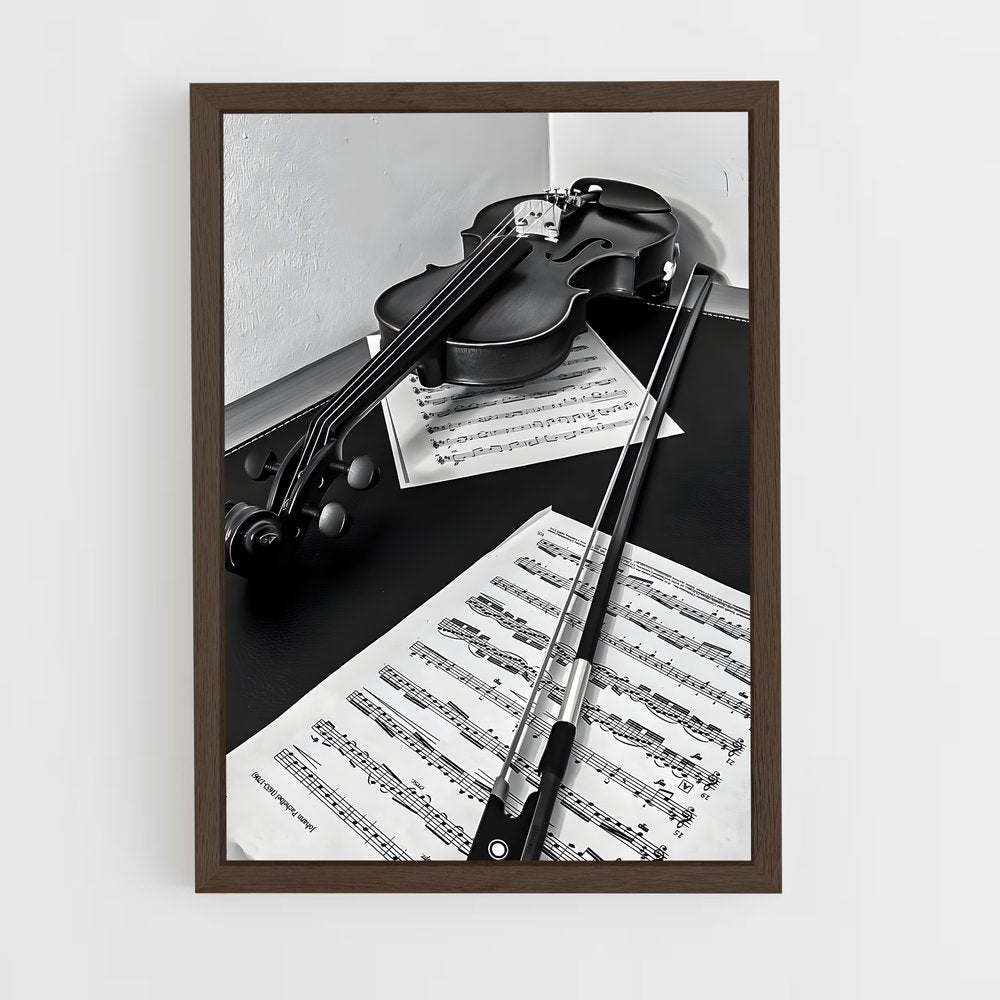 ap-violin-7 cadre Bois foncé