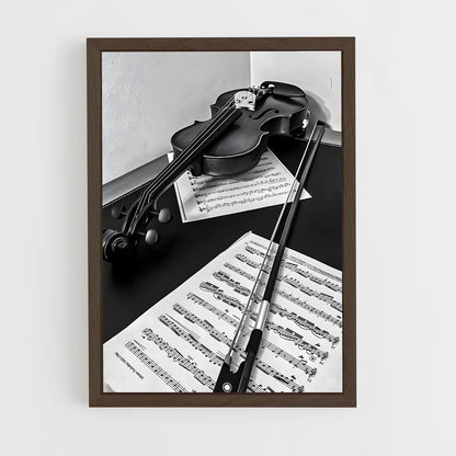 ap-violin-7 cadre Bois foncé