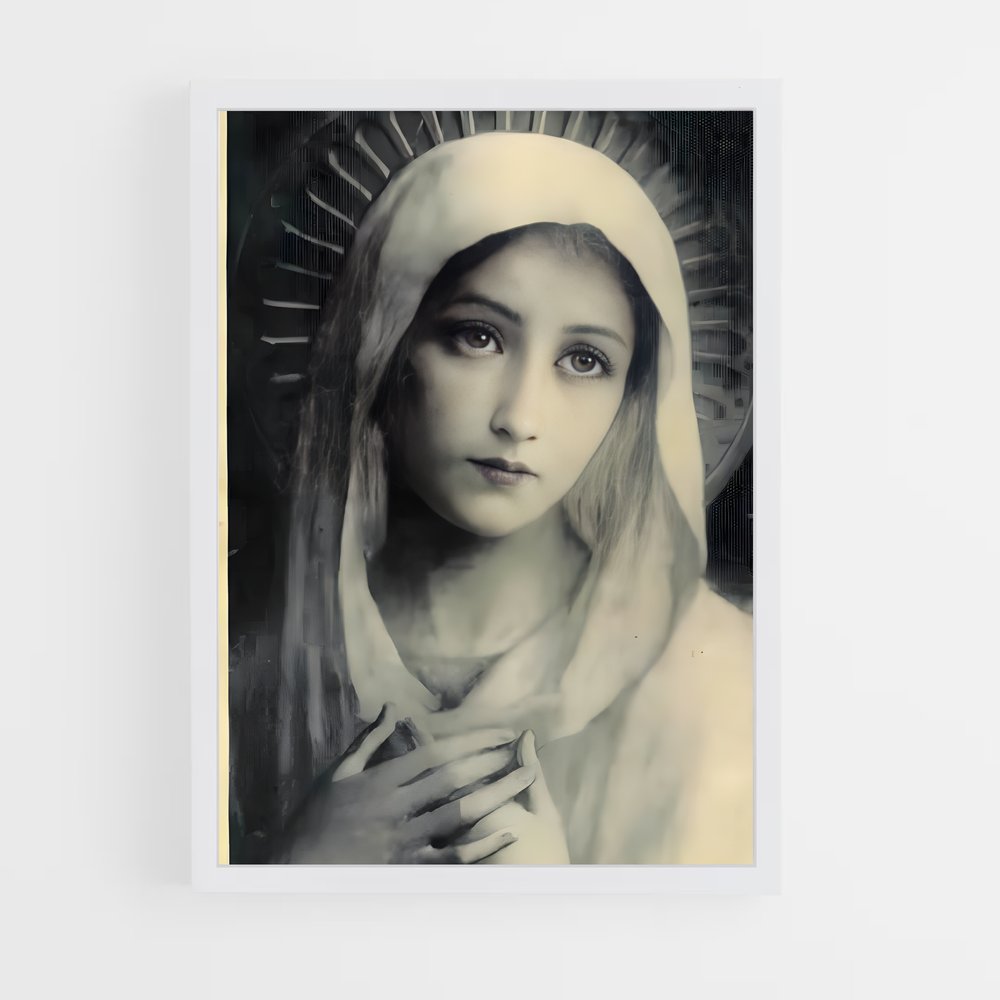 ap-virgin mary-1 cadre Blanc