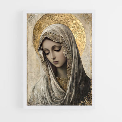 ap-virgin mary-3 cadre Blanc