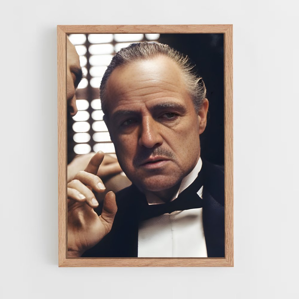 ap-vito corleone-1 cadre Bois clair
