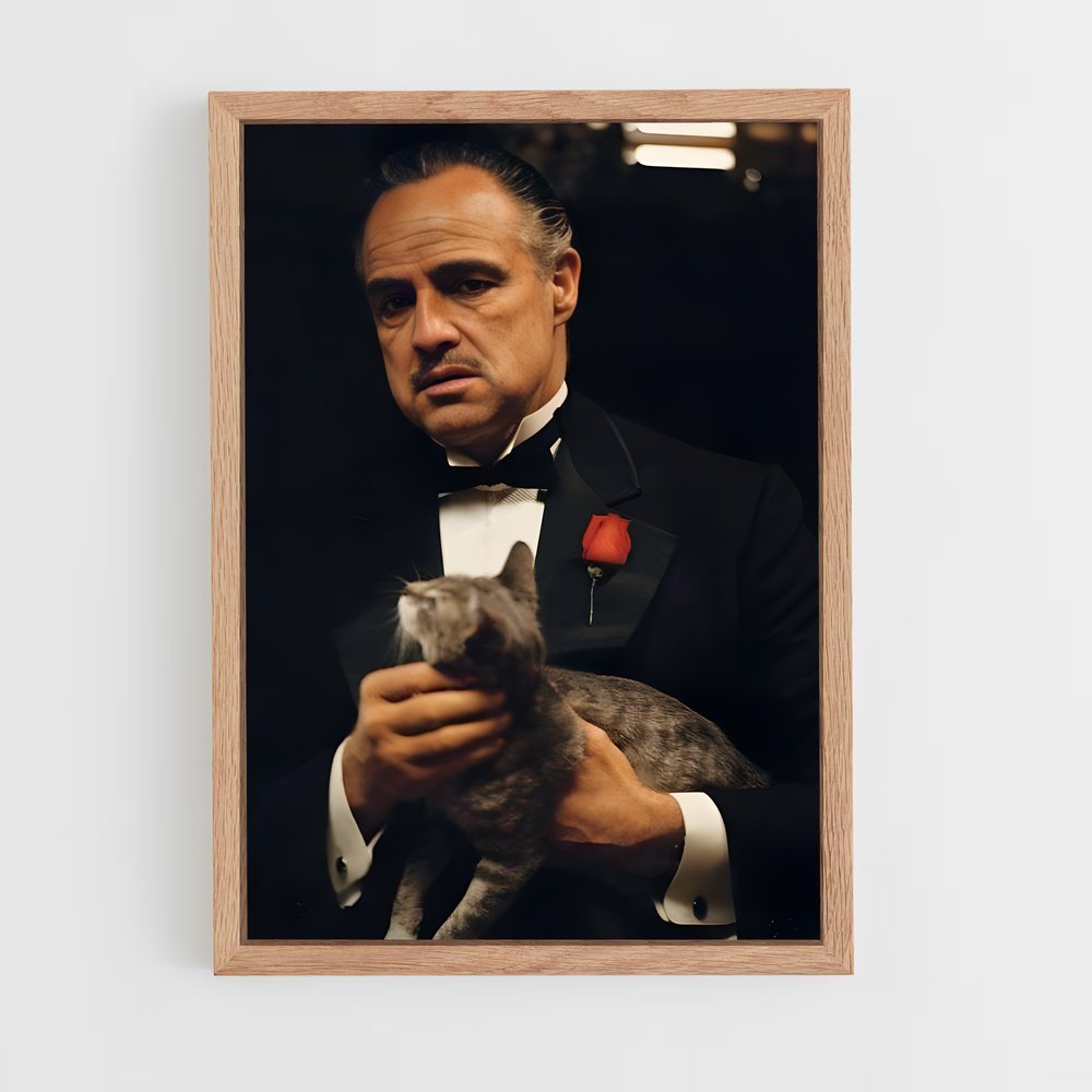 ap-vito corleone-3 cadre Bois clair