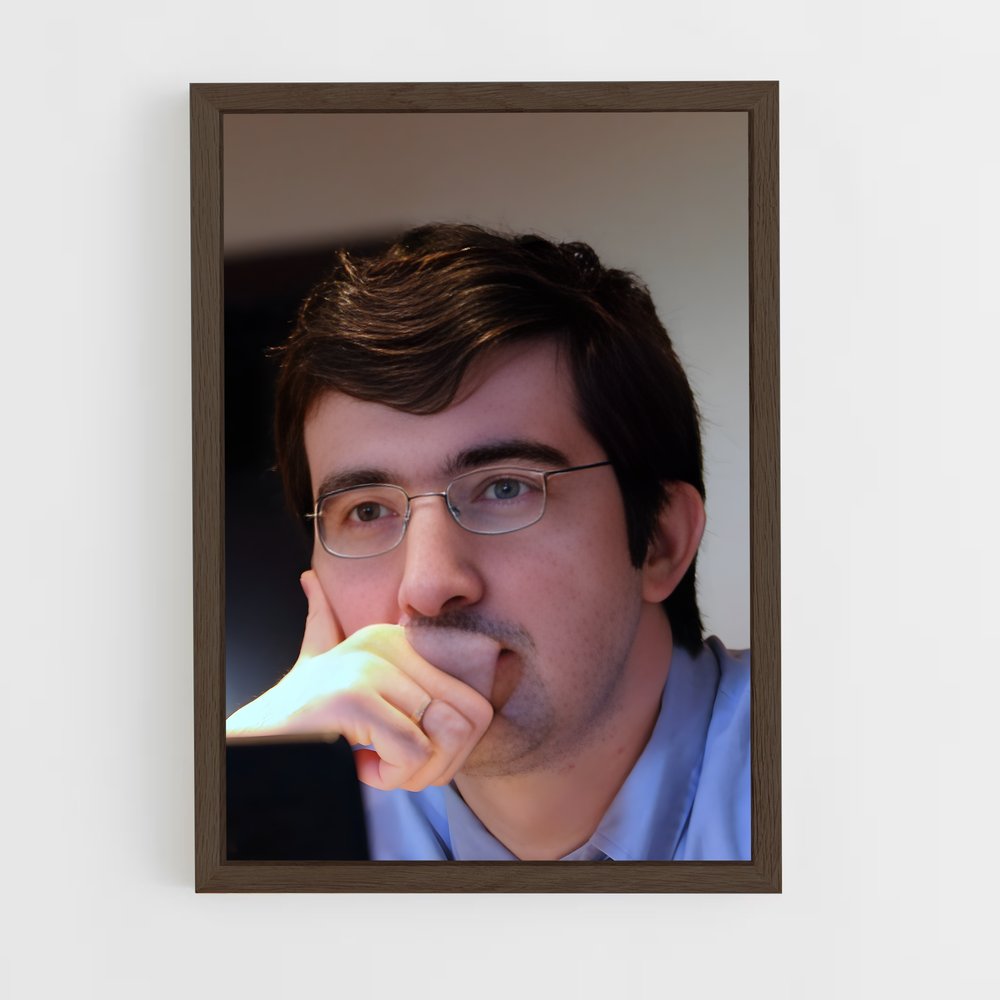 ap-vladimir kramnik-1 cadre Bois foncé