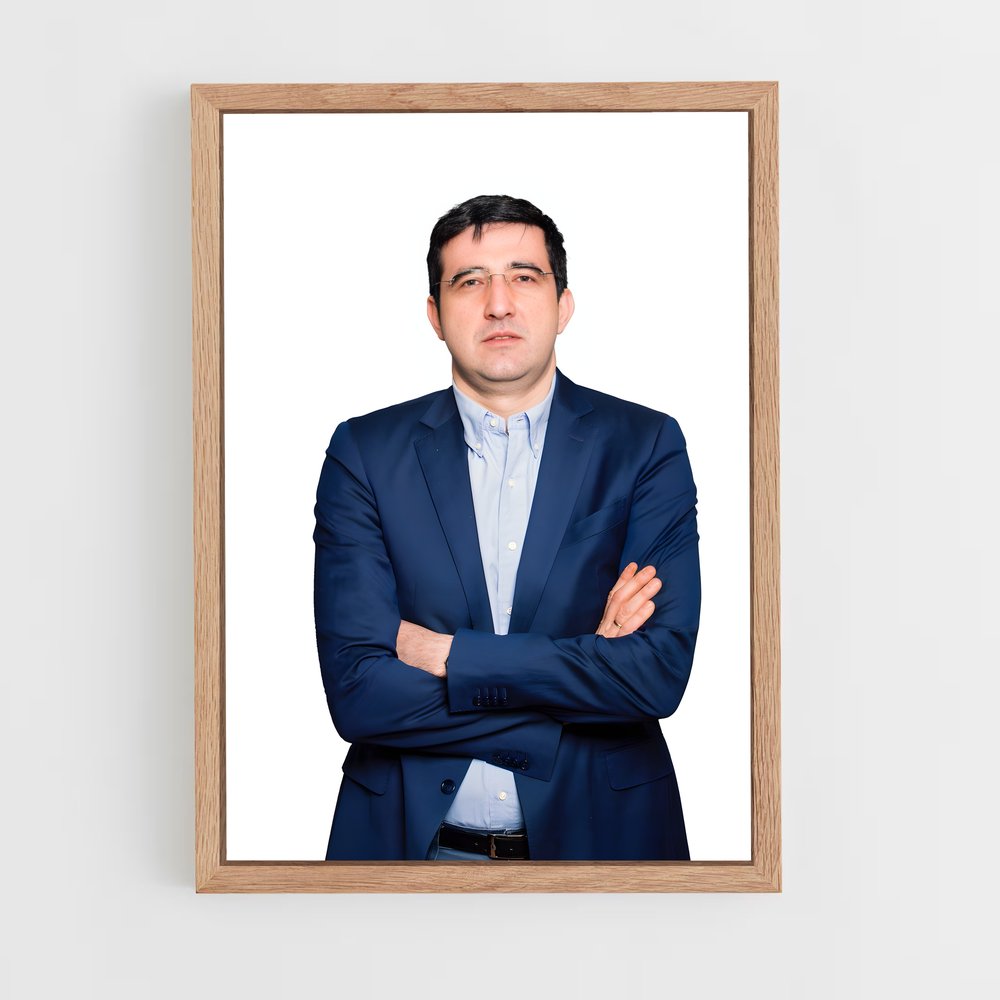 ap-vladimir kramnik-2 cadre Bois clair