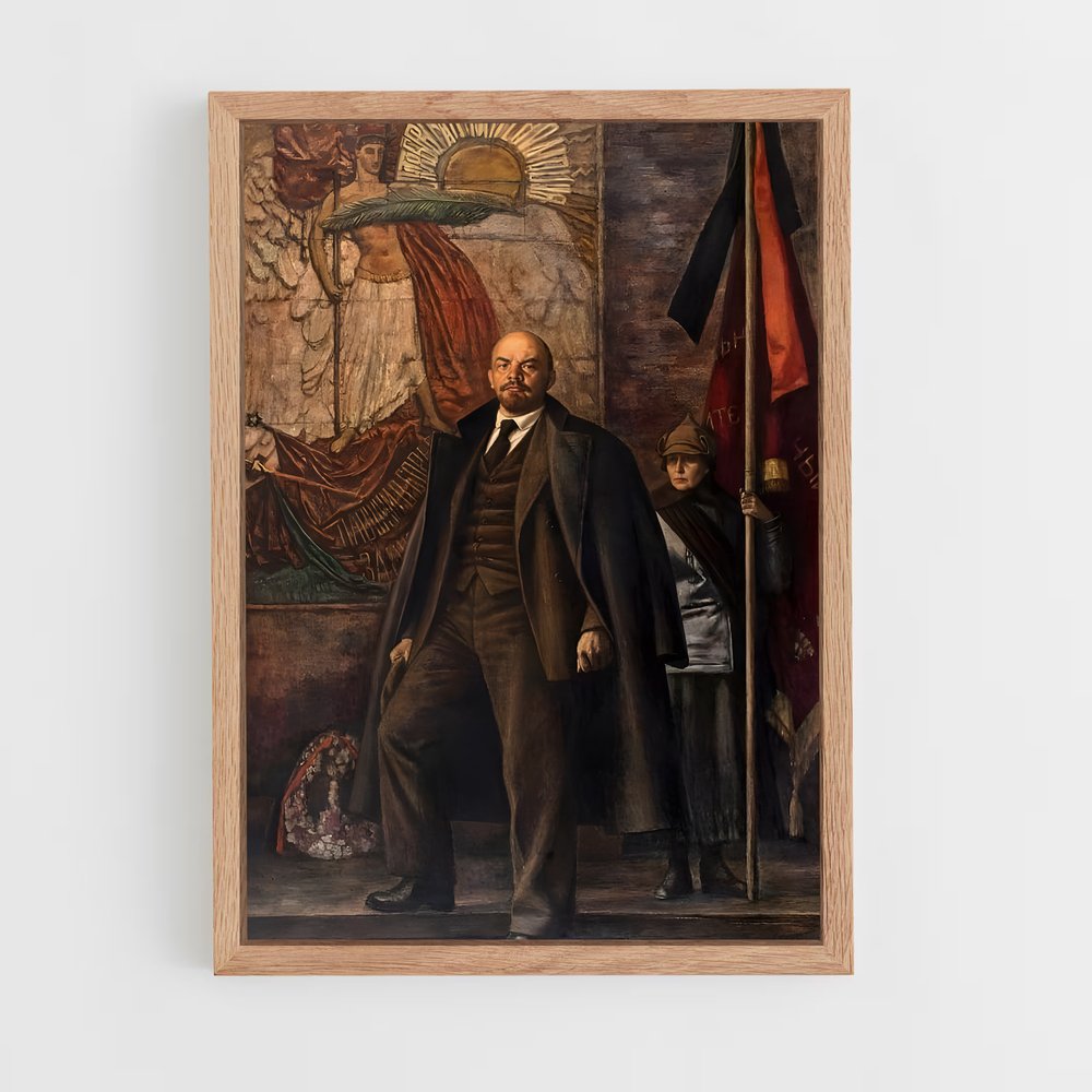 ap-vladimir lenin-5 cadre Bois clair
