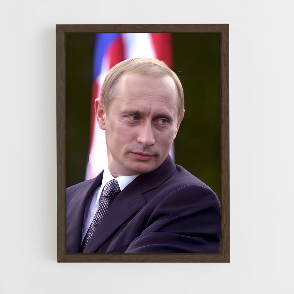 ap-vladimir putin-6 cadre Bois foncé
