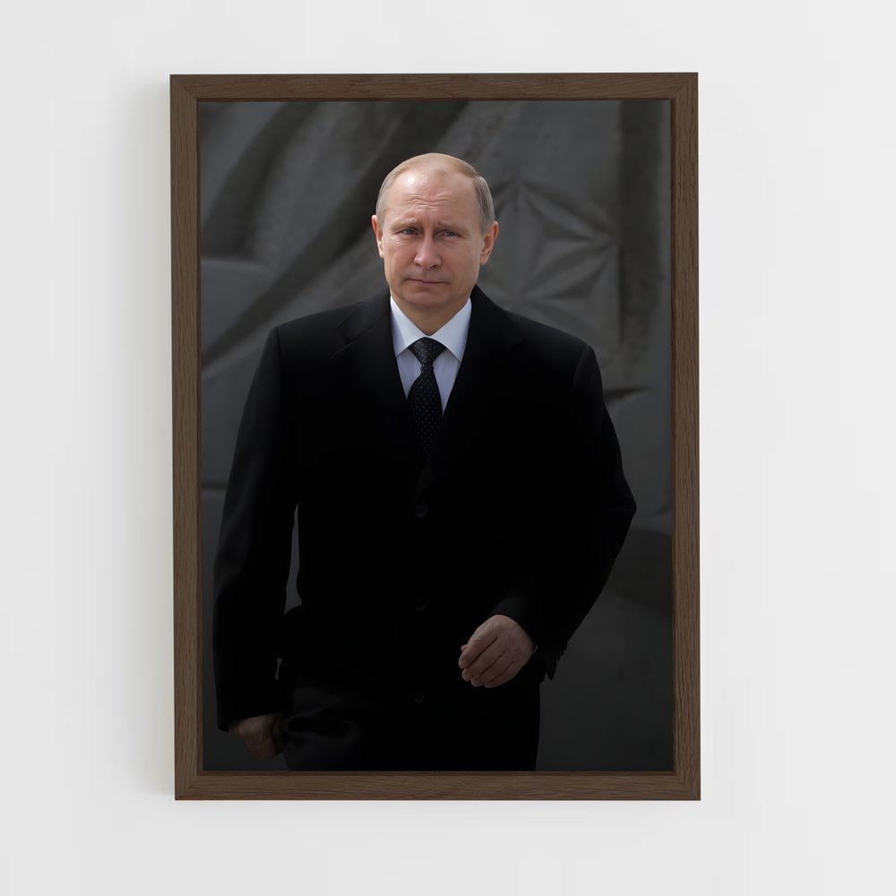 ap-vladimir putin-7 cadre Bois foncé