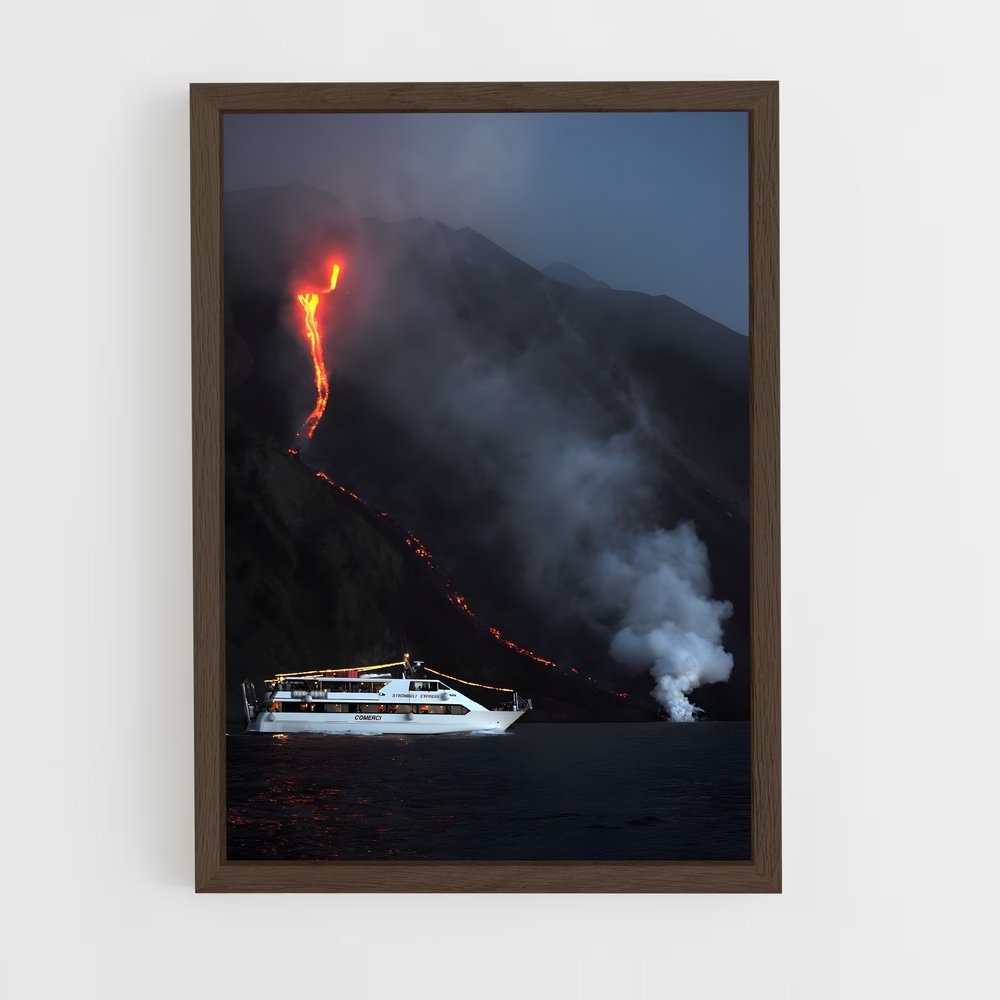 ap-volcanic islands-9 cadre Bois foncé