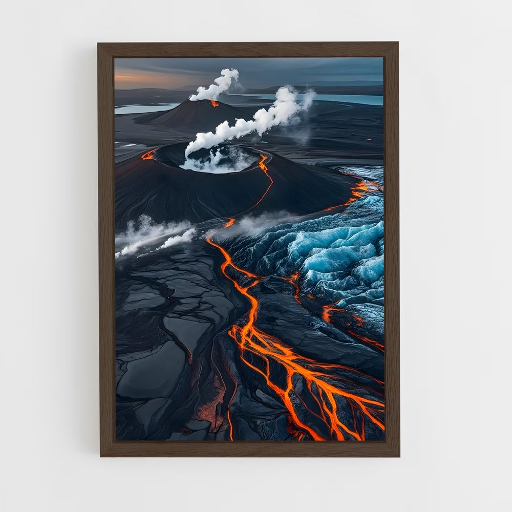 ap-volcano-11 cadre Bois foncé