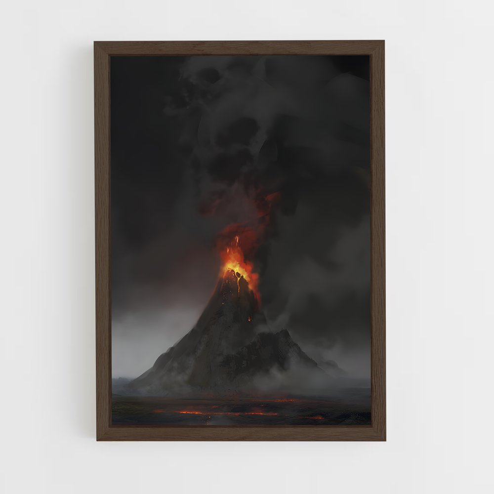 ap-volcano-12 cadre Bois foncé