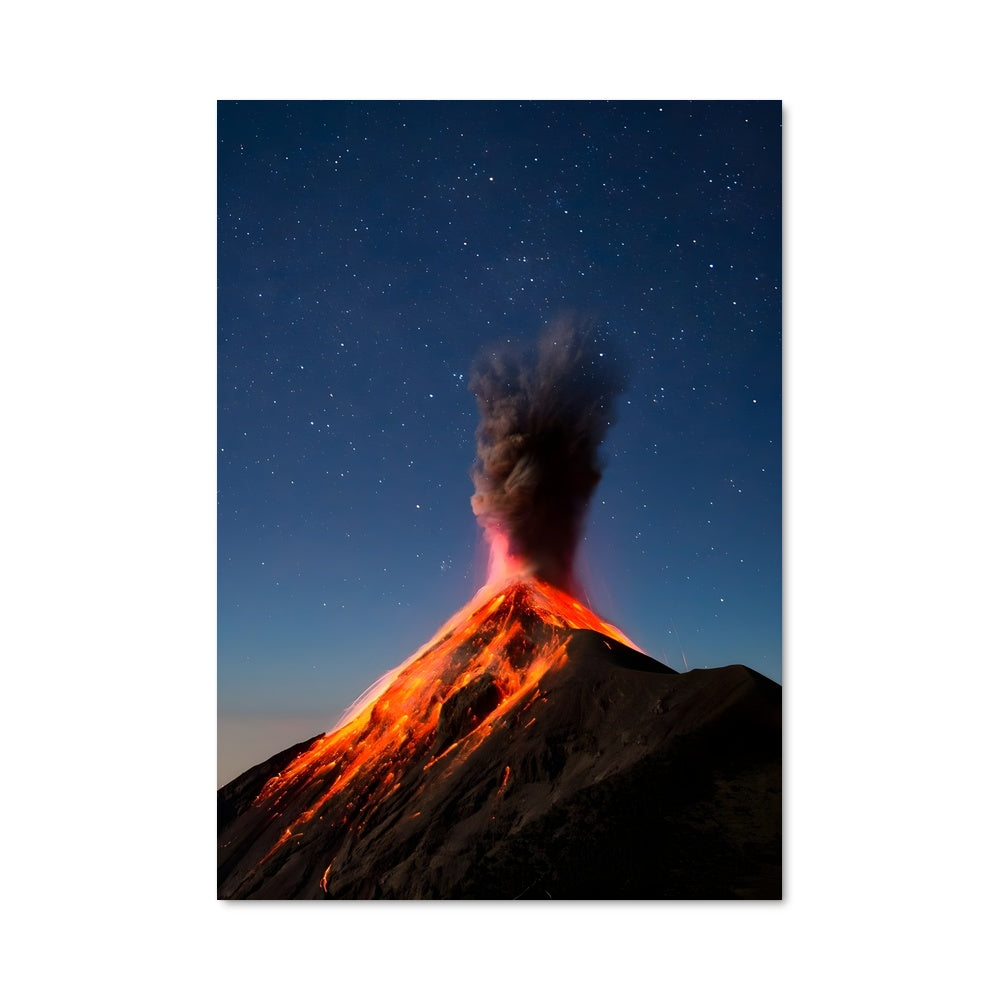 Poster Éruption Radieuse