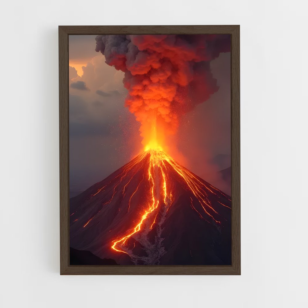 ap-volcano-6 cadre Bois foncé