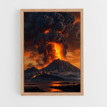 ap-volcanoes-10 cadre Bois clair