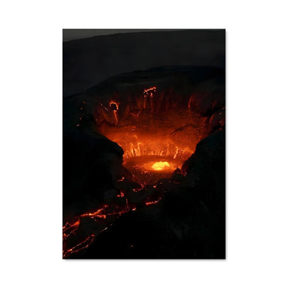Poster Cratère de Lave