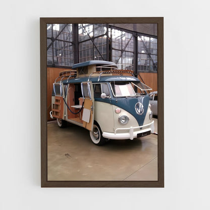 ap-volkswagen bus-1 cadre Bois foncé