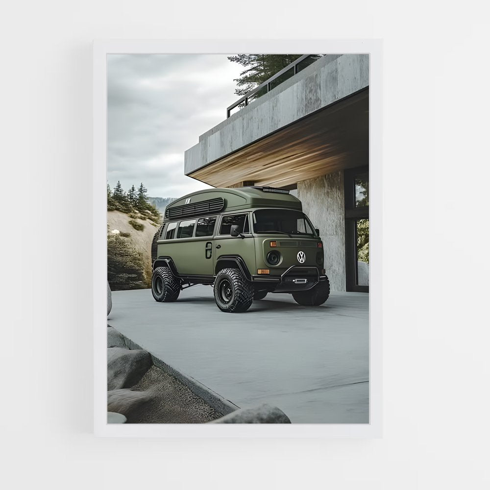 ap-volkswagen bus-2 cadre Blanc