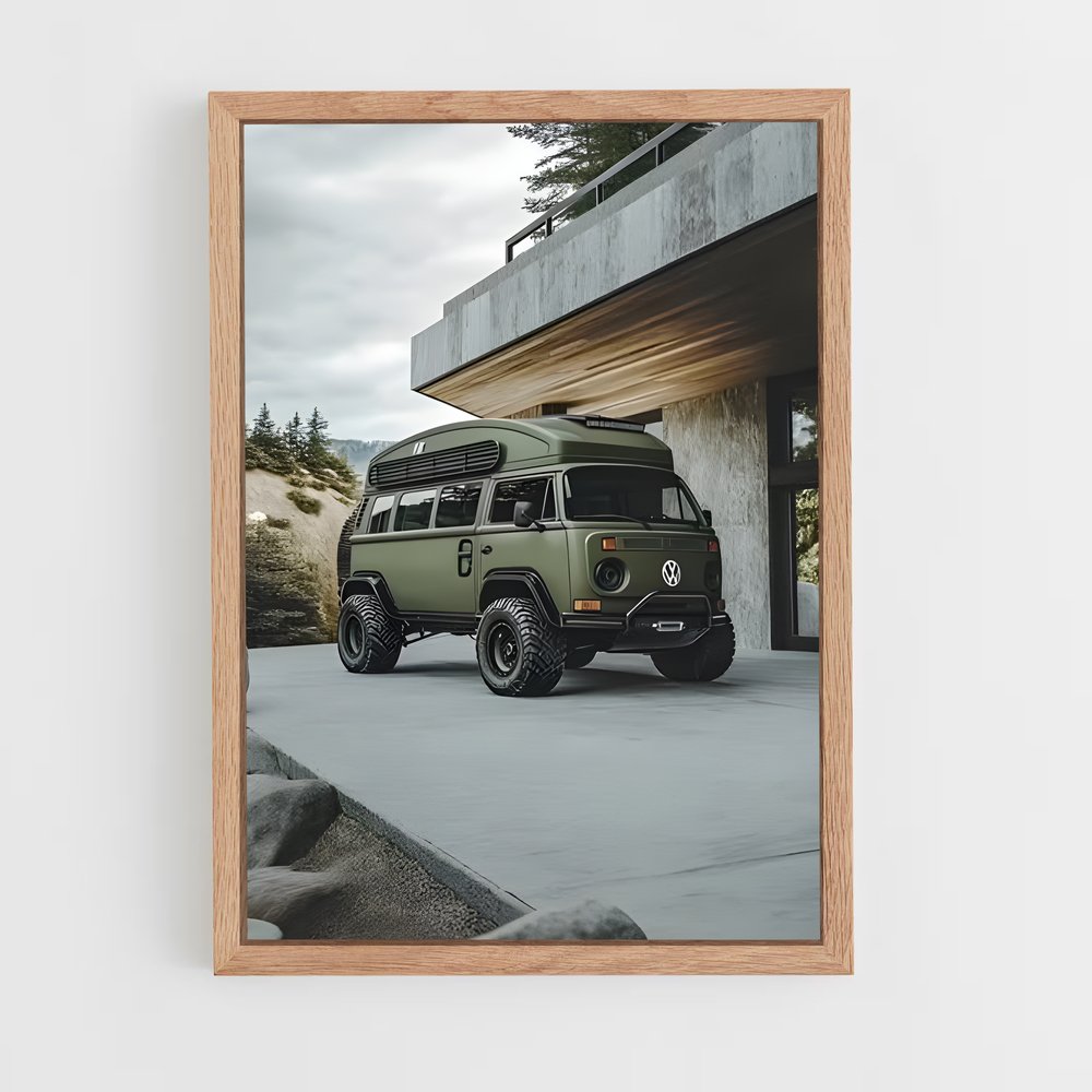 ap-volkswagen bus-2 cadre Bois clair