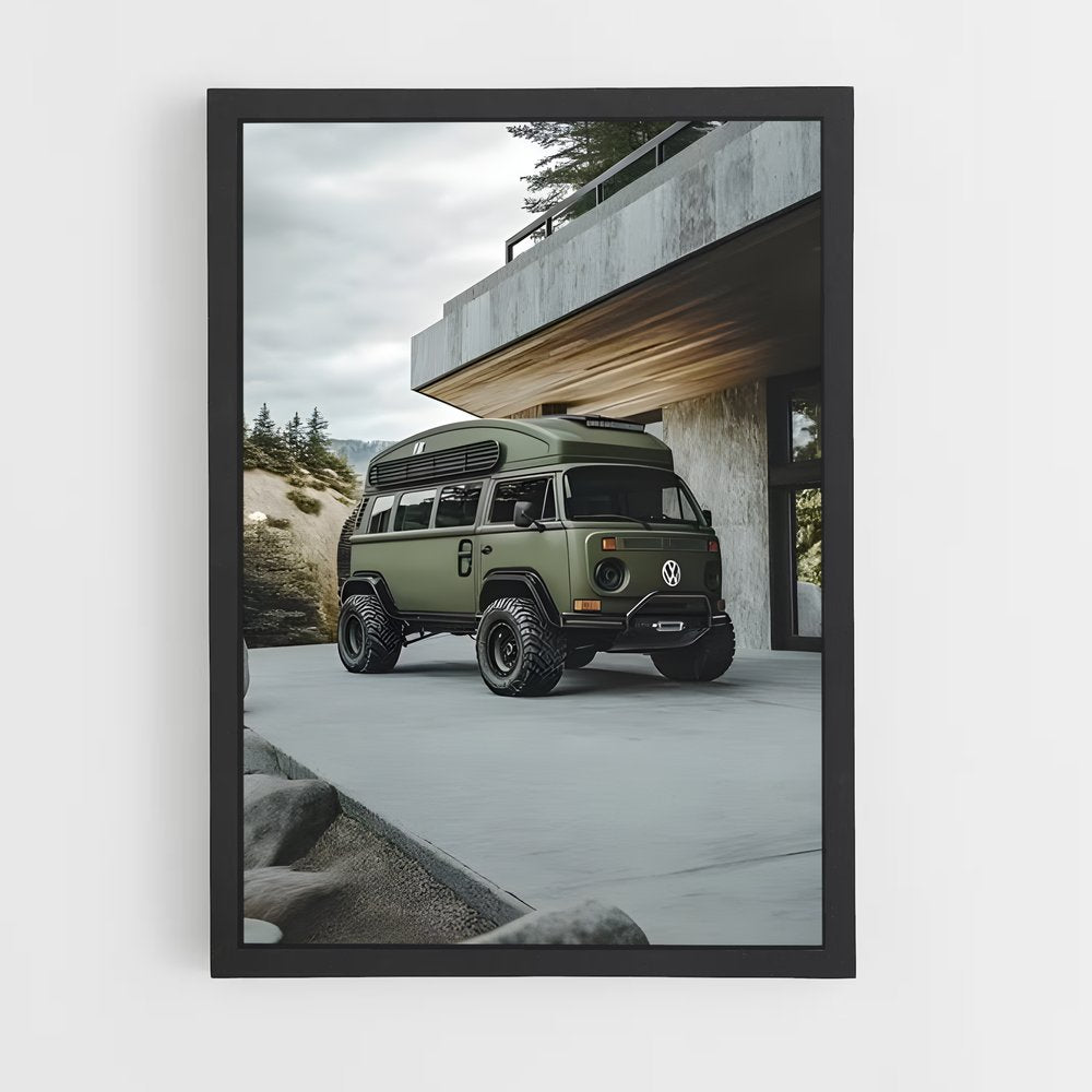 ap-volkswagen bus-2 cadre Noir