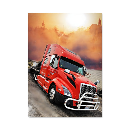 Poster Rouge Route