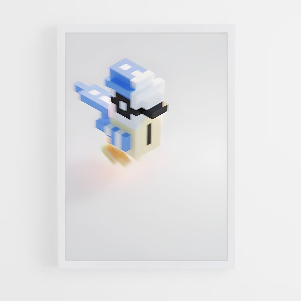 ap-voxel art-3 cadre Blanc