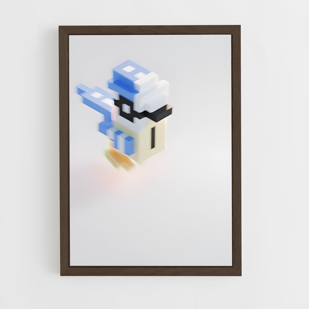ap-voxel art-3 cadre Bois foncé