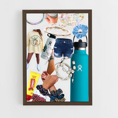 ap-vsco girl-1 cadre Bois foncé