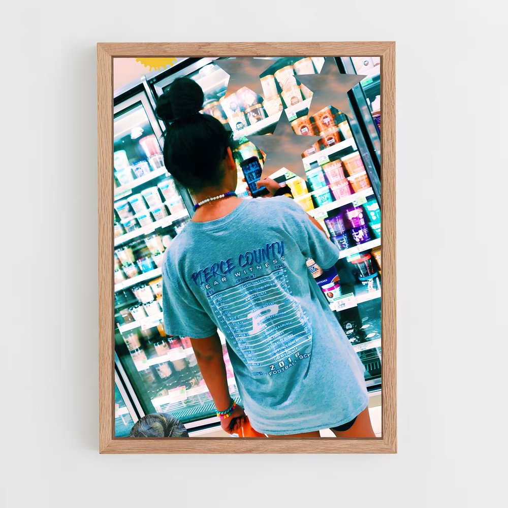 ap-vsco girl-11 cadre Bois clair
