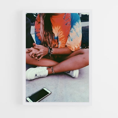 ap-vsco girl-5 cadre Blanc