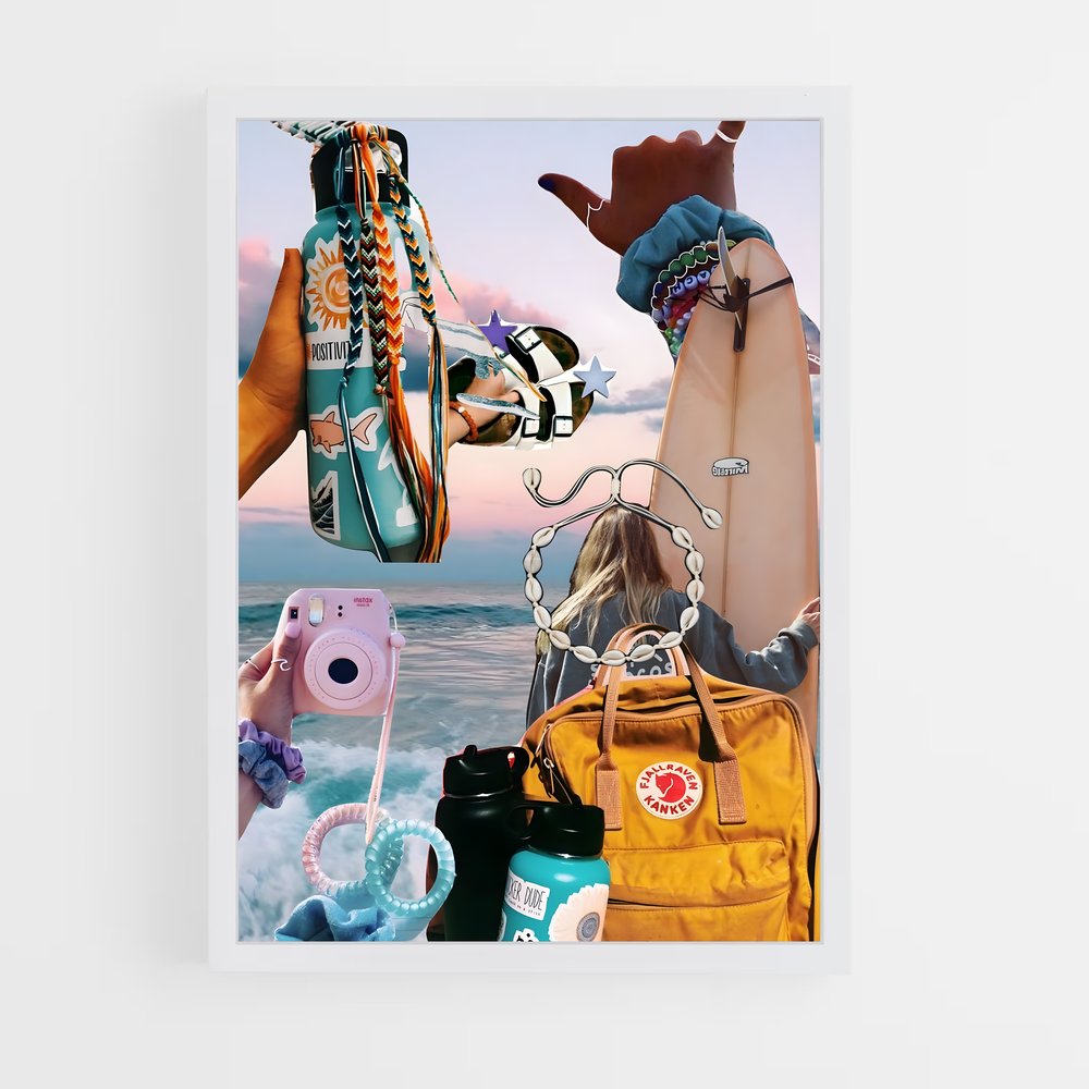 ap-vsco girl-7 cadre Blanc